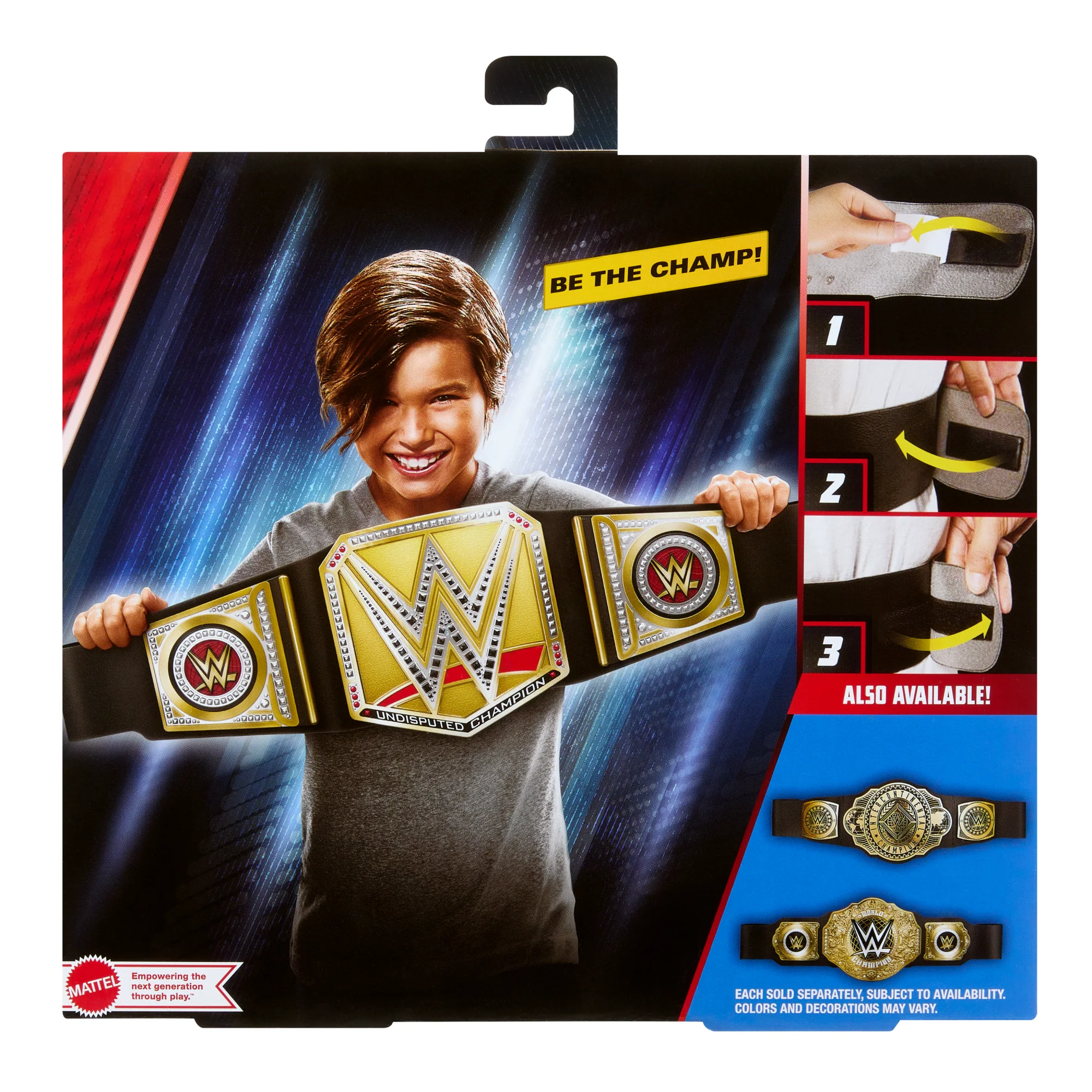Ζώνη Πρωταθλήματος WWE Undisputed WWE Universal Για Παιχνίδι Ρόλων, Zώνη Από Δερματίνη - Image 6