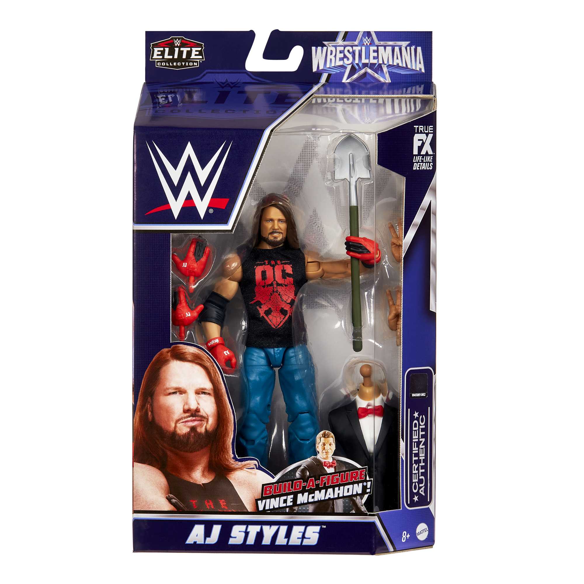 WWE WrestleMania AJ Styles Elite Collection Action Figure - Image 5