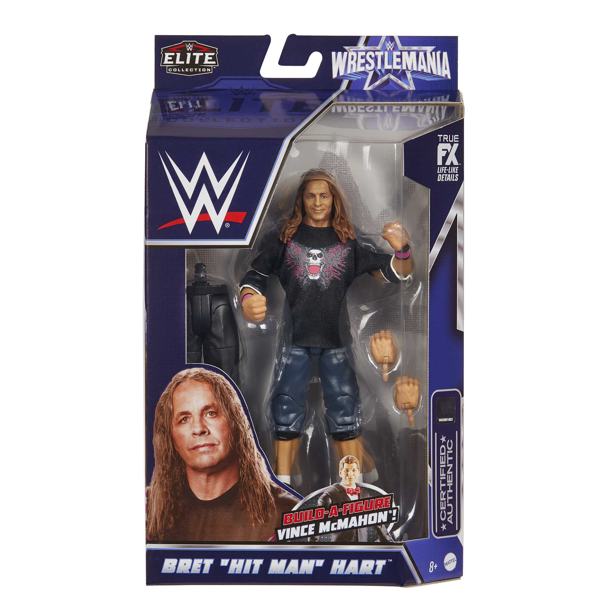 WWE WrestleMania Bret 'Hit Man' Hart Elite Collection Action Figure - Image 5