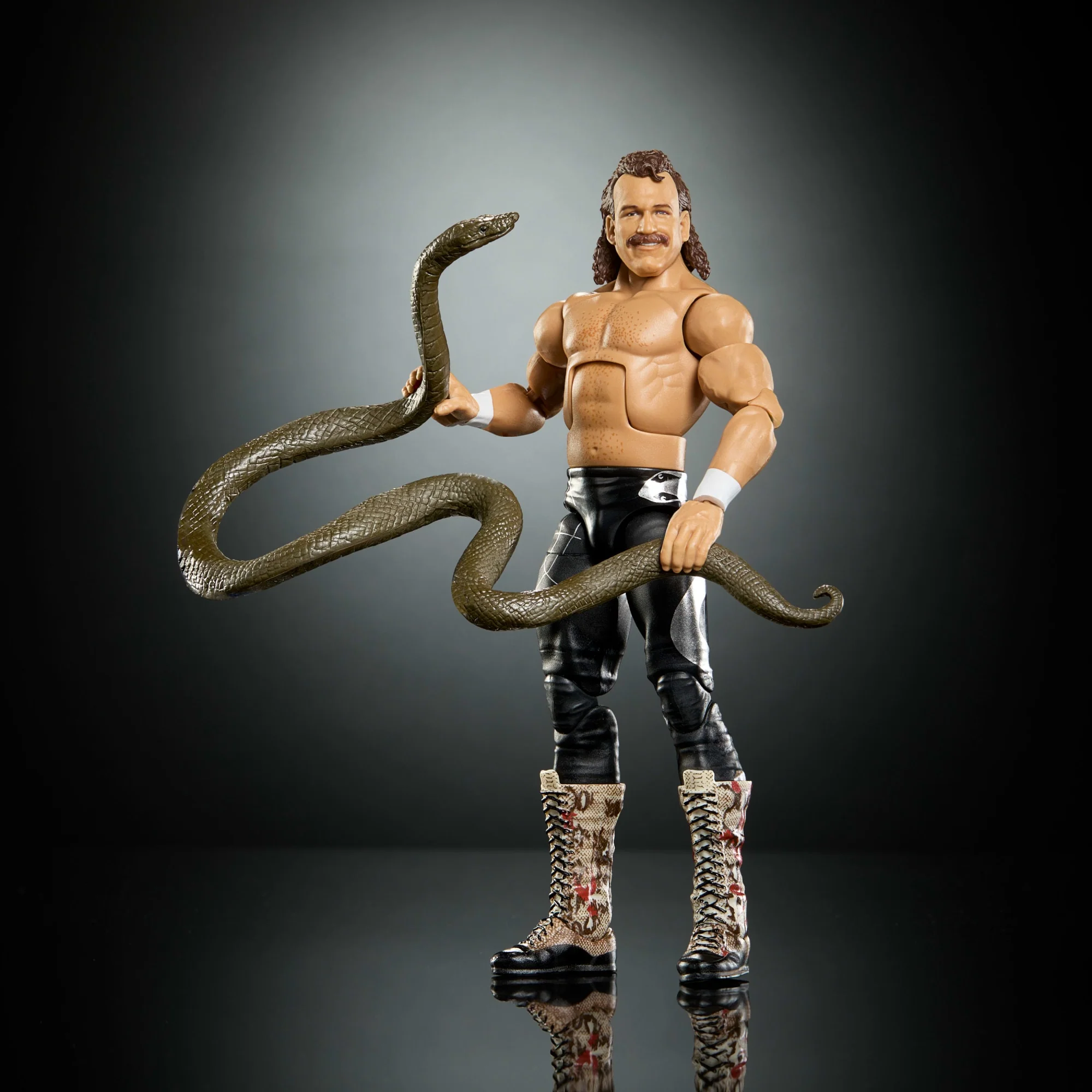 WWE Elite Collection Premium Live Event Jake „The Snake” Roberts WrestleMania Figurka i akcesoria Zestaw 8+ - Image 3