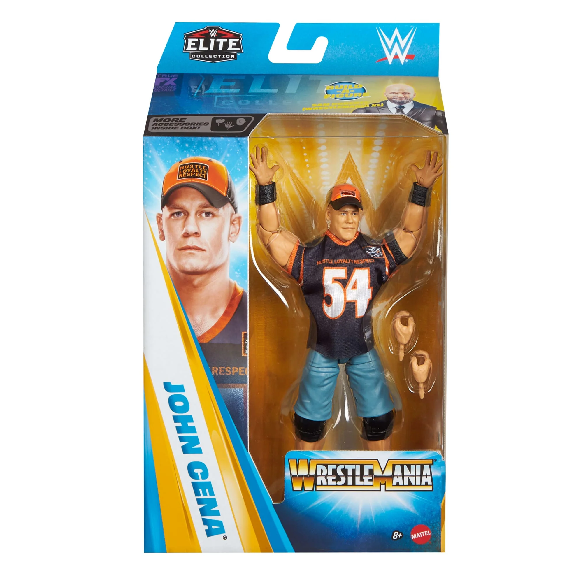WWE Elite Collection Premium Live Event John Cena WrestleMania Figurka i akcesoria Zestaw 8+ - Image 2