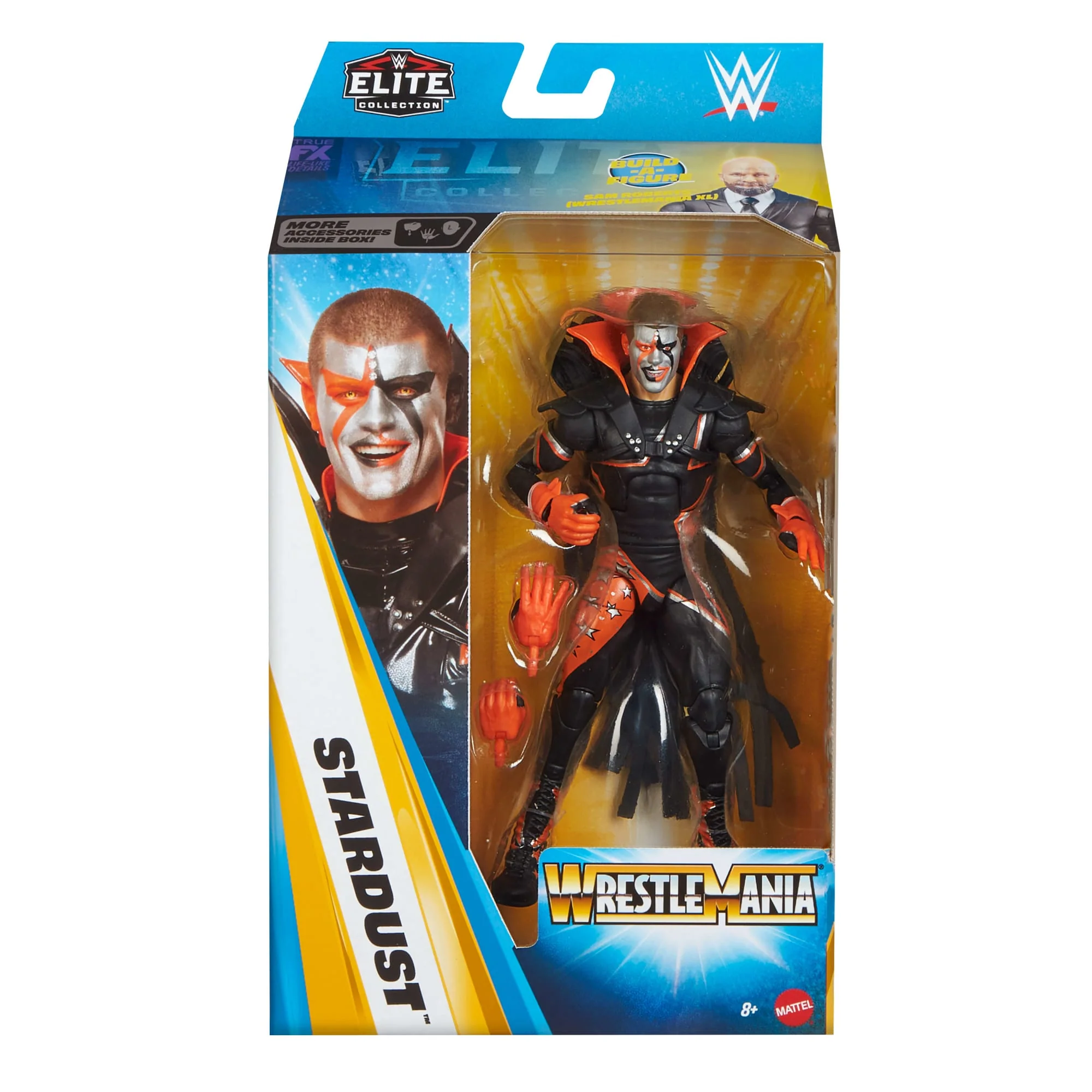 WWE Elite Collection Premium Live Event Stardust WrestleMania Figurka i akcesoria Zestaw 8+ - Image 2