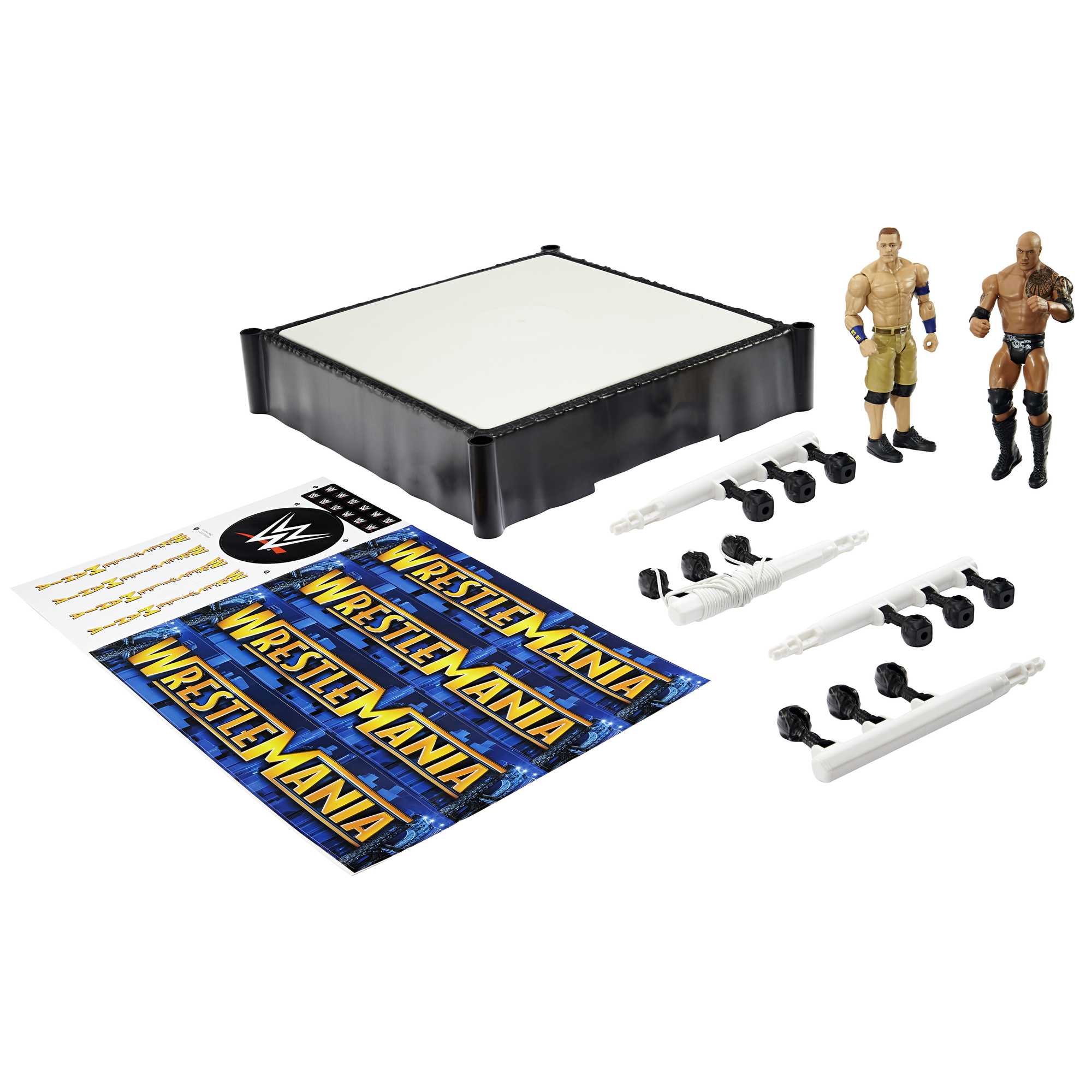 WWE WrestleMania The Rock vs John Cena Superstar Ring Bundle - Image 2